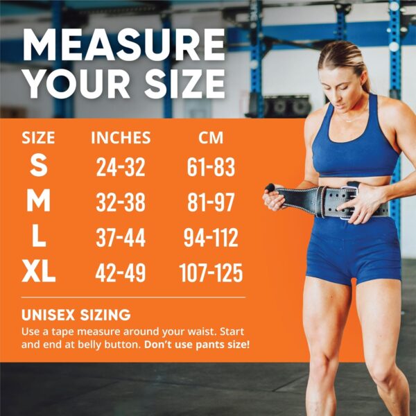 ProFitness Weight Lifting Belt for Men & Women - Premium 4" Wide Weight Belt for Men & Women Functional Fitness - Squat Belts for Men & Women Back Support, Deadlift & Powerlifting - Image 4