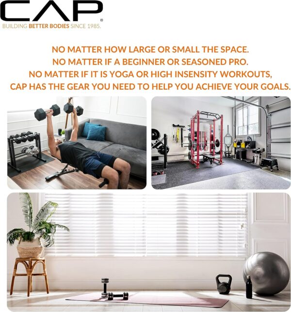 CAP Barbell 150 LB Coated Hex Dumbbell Weight Set with Vertical Rack | Multiple Colors - Image 6