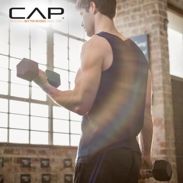 CAP Barbell Coated Hex Dumbbell Weight | Multiple Options - Image 5