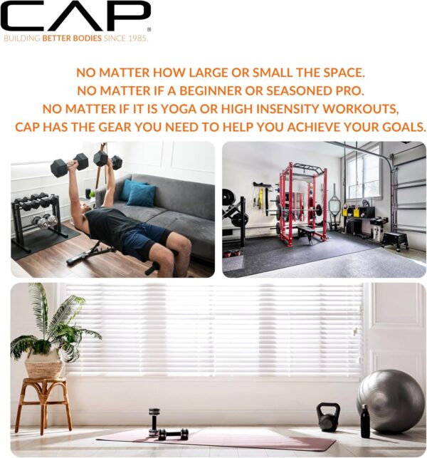 CAP Barbell 10 LB Coated Hex Dumbbell Weight with Black Handle - Image 7