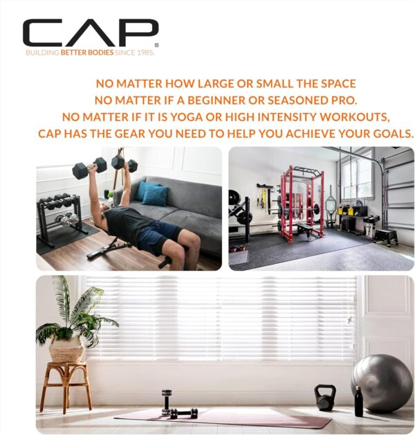 CAP Barbell Coated Dumbbell Weights with Padded Grip, Single, 110 Pounds - Image 6