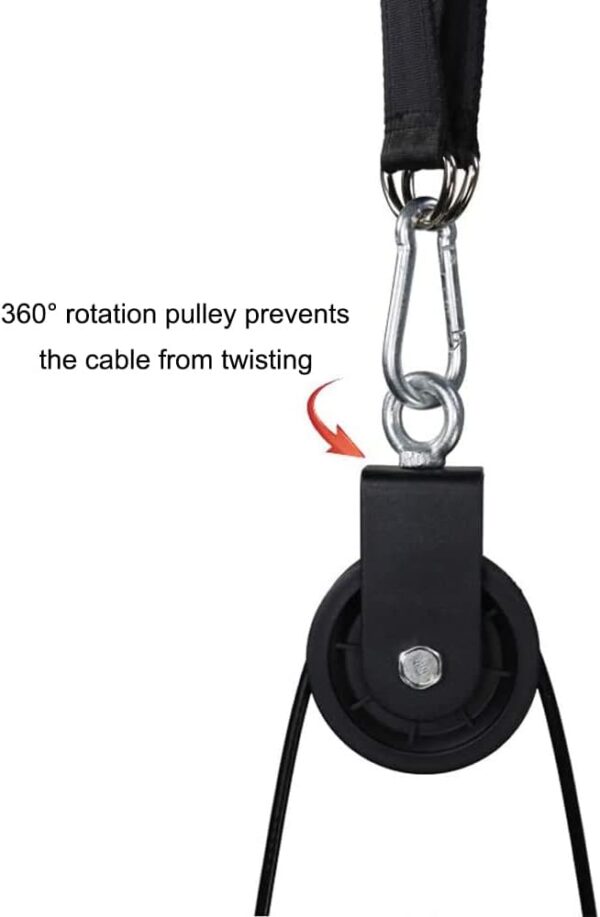 LFJ LAT Pull Down and Lift Weight Pulley System Cable Machine Pulley Attachment for Triceps Pull Down, Biceps Curl, Back, Forearm, Shoulder Home Gym Equipment - Image 6
