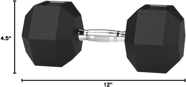 Amazon Basics Rubber Hex Dumbbell Hand Weight - Image 6
