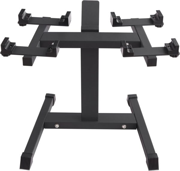 VEVOR Adjustable Dumbbell Stand, up to 160 Pound Home Fitness Rack and Stand with Media Rack, Safe and Convenient Dumbbell Weight Holder, Compact Dumbbell Storage Rack Perfect for Home Gym Strength Training - Image 11