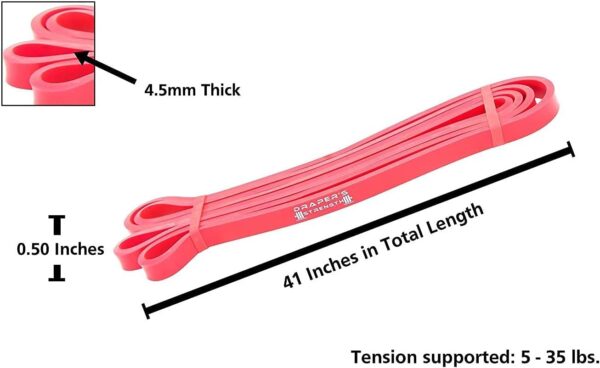 Draper's Strength Heavy Duty Resistance Stretch Loop Bands for Powerlifting Workout Exercise and Assisted Pull Ups - Image 3