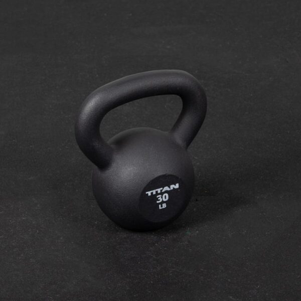 Titan Fitness 30 LB Cast Iron Kettlebell, Single Piece Casting, LB Markings, Full Body Workout - Image 2