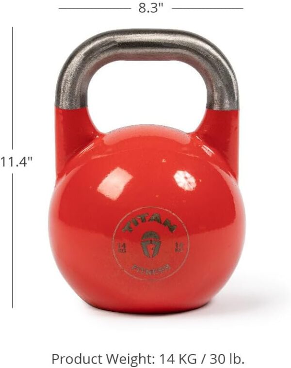 Titan Fitness Competition Kettlebell, Single Piece Casting, KG Markings, Full Body Workout - Image 9