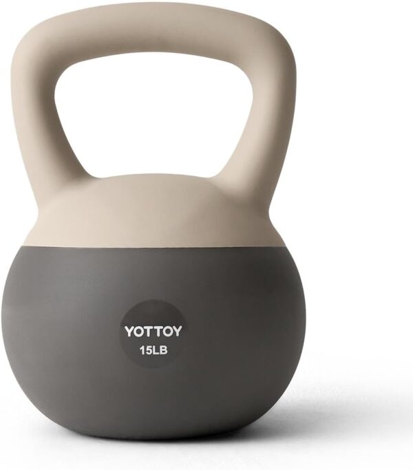 YOTTOY Soft Kettlebell, Set for Strength Training Kettlebells & Home Workouts, Soft-Sided Cushioned Base, Wide-Handle - Ideal for Men, Women, & Beginners