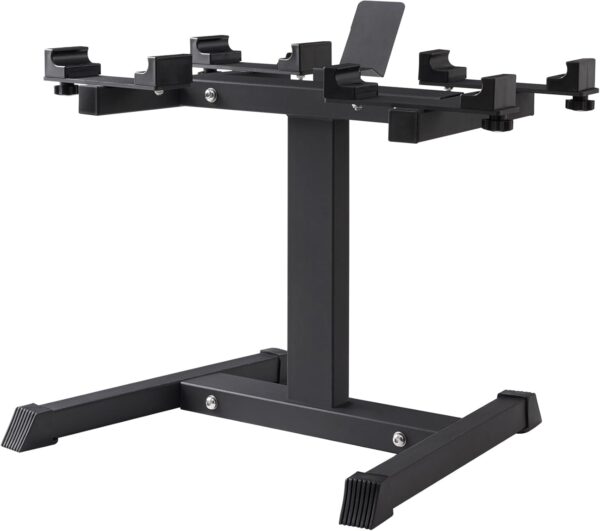 VEVOR Adjustable Dumbbell Stand, up to 160 Pound Home Fitness Rack and Stand with Media Rack, Safe and Convenient Dumbbell Weight Holder, Compact Dumbbell Storage Rack Perfect for Home Gym Strength Training - Image 12