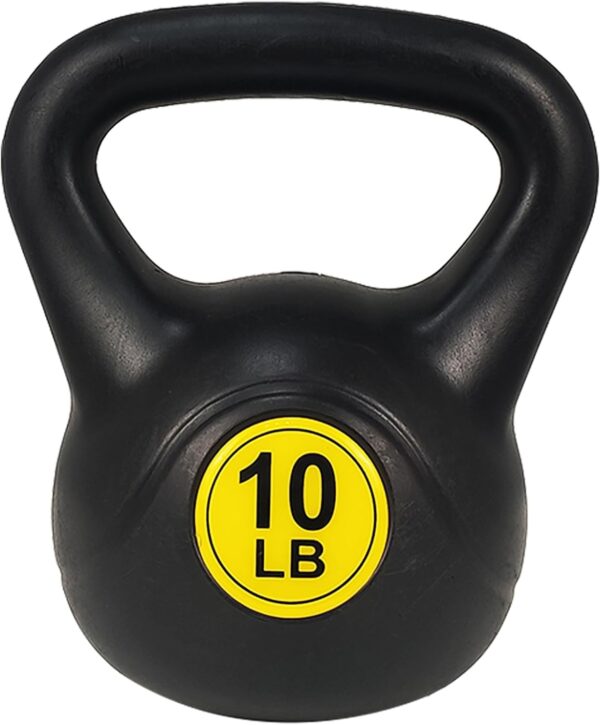 ​Wide Grip 3-Piece Kettlebell Exercise Fitness Weight Set, Include 5 lbs, 10 lbs, ​15 lbs​ and 20 lbs, Set of 3 or Set of 4 - Image 4