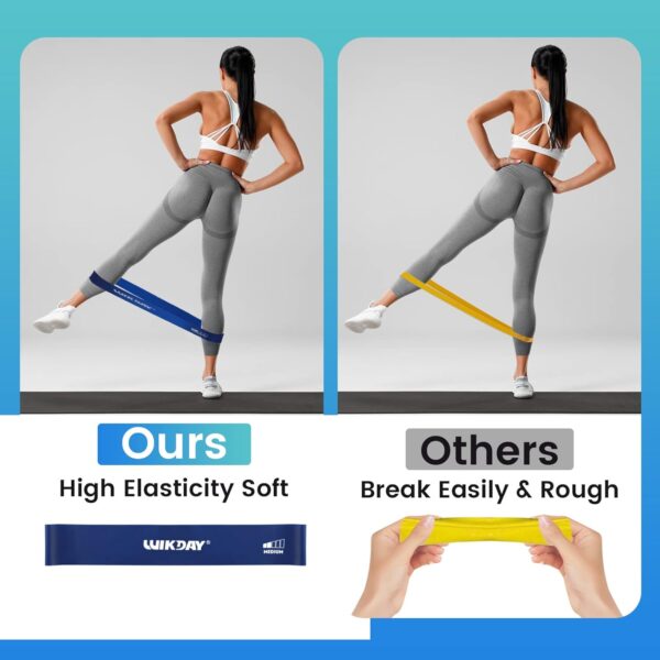 Resistance Bands for Working Out Exercise Loop Bands Workout Bands Set for Men Women Body Stretching, Crossfit Training, Home Workout, Physical Therapy, Booty Legs, Set of 5 - Image 5