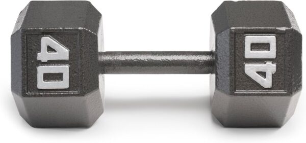 Marcy Cast Iron Hex Dumbbells Collection - Available size from 3-lb to 100-lb, SOLD INDIVIDUALLY - Image 6