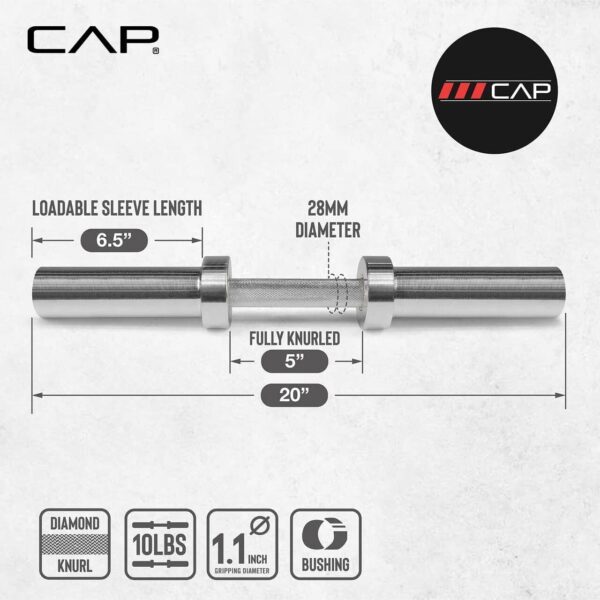 CAP Barbell Olympic Dumbbell Handles | Multiple options - Image 3