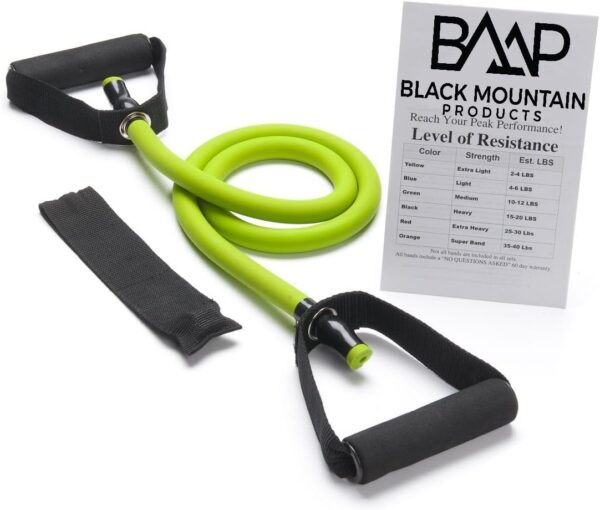 Black Mountain Products Single Resistance Band - Door Anchor and Starter Guide Included