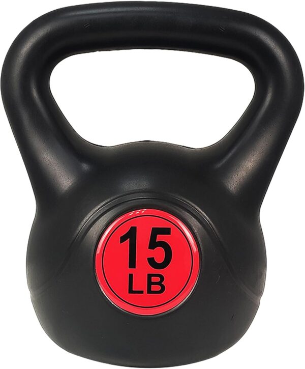 ​Wide Grip 3-Piece Kettlebell Exercise Fitness Weight Set, Include 5 lbs, 10 lbs, ​15 lbs​ and 20 lbs, Set of 3 or Set of 4 - Image 3