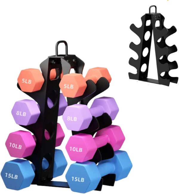 Weight Rack for Dumbbells(Dumbbells not Included), Compact A-Frame Dumbbell Rack Stand Only, Dumbbell Rack with Handle, for Home Gym Workout