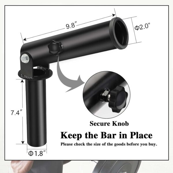 T Bar Row Landmine Attachment for 2" Olympic Barbell Bars, Workout Home Gym Equipment - Image 4