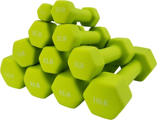 Saorzon Dumbbells Set of 2 Exercise Fitness Dumbbell for Home Gym Free Weights Hand Hex Dumb Bells - Image 6