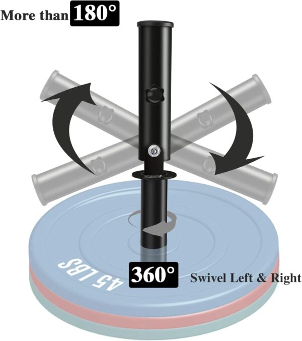 T Bar Row Landmine Attachment for 2" Olympic Barbell Bars, Workout Home Gym Equipment - Image 3