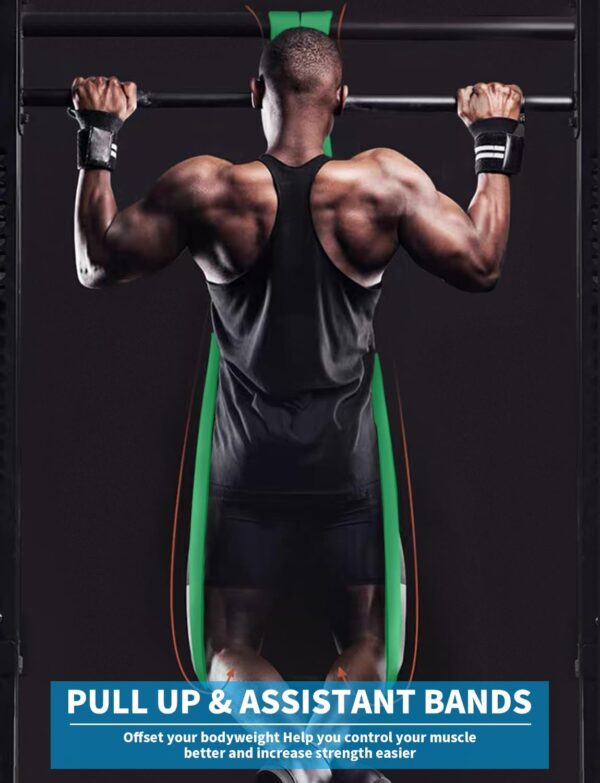 Pull Up Bands, Resistance Bands for Men & Women, Pull Up Assist Bands Exercise Bands Workout Bands for Working Out, Body Stretching, Physical Therapy, Muscle Training - Image 5
