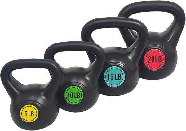 BalanceFrom Wide Grip Kettlebell Exercise Fitness Weight Set, Multiple Sizes