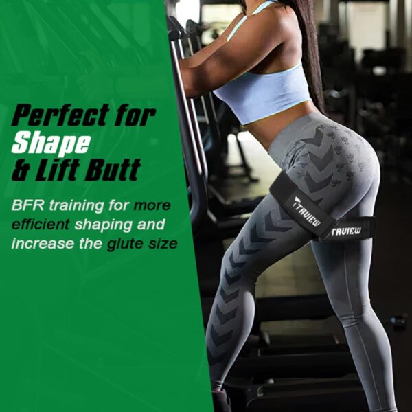 Occlusion Bands for Women Glutes & Hip Building, Blood Flow Restriction Bands BFR Bundle Booty Bands, Best Fabric Resistance Bands for Exercising Your Butt, Squat, Thigh, Fitness - Image 3