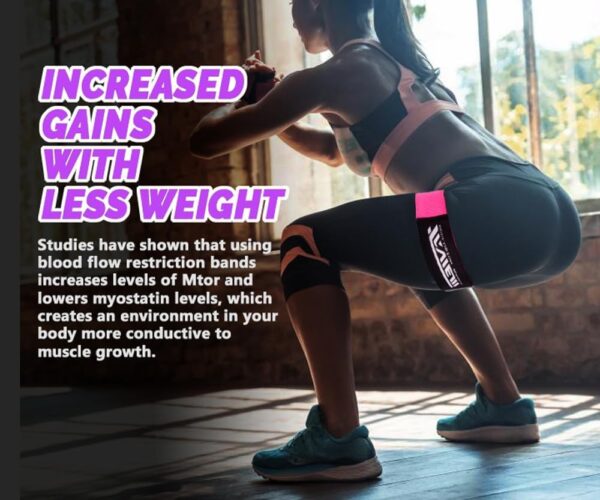 Occlusion Bands for Women Glutes & Hip Building, Blood Flow Restriction Bands BFR Bundle Booty Bands, Best Fabric Resistance Bands for Exercising Your Butt, Squat, Thigh, Fitness - Image 4