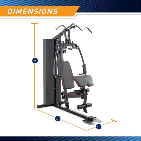 Marcy Multifunctional Workout Station 150lbs to 200lbs Stack Home Gym for Weightlifting and Bodybuilding - Image 2