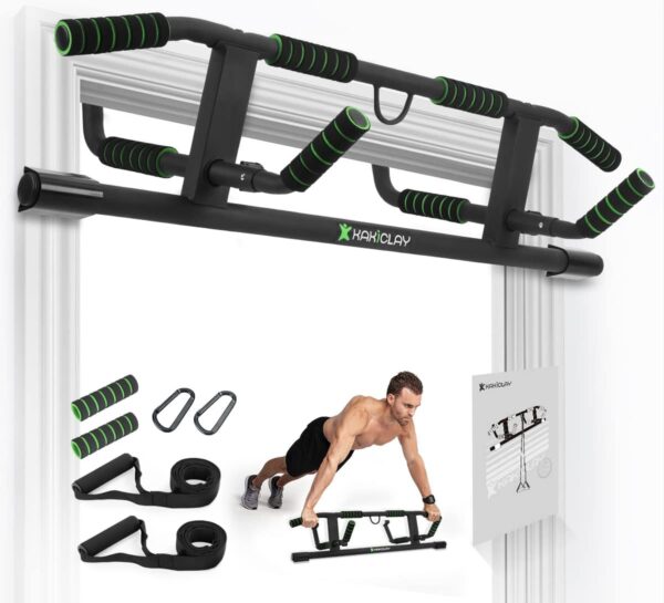 2025 Upgrade Multi-Grip Pull Up Bar with Smart Larger Hooks Technology - USA Original Patent, Designed, Shipped, Warranty