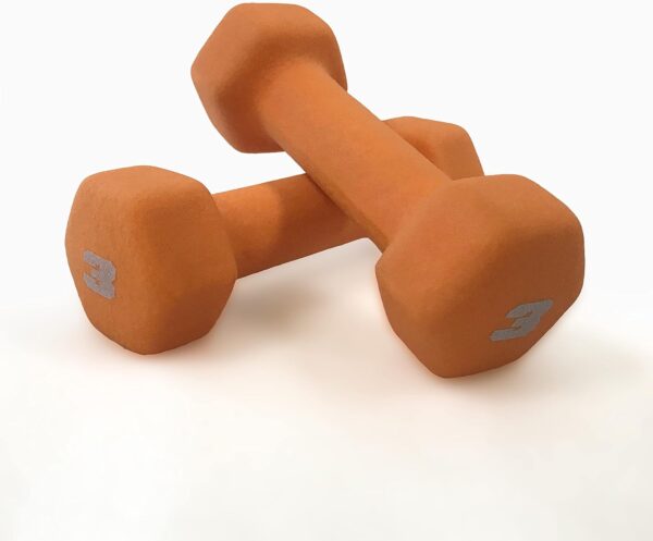 CAP Barbell 32 LB Set of Neoprene Dumbbells with Rack - Image 2