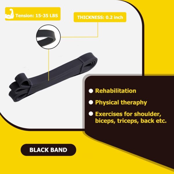 Pull Up Bands, Resistance Bands, Pull Up Assistance Band Resistance Exercise Bands for Men & Women Working Out, Body Stretching, Physical Therapy, Muscle Training - Image 3