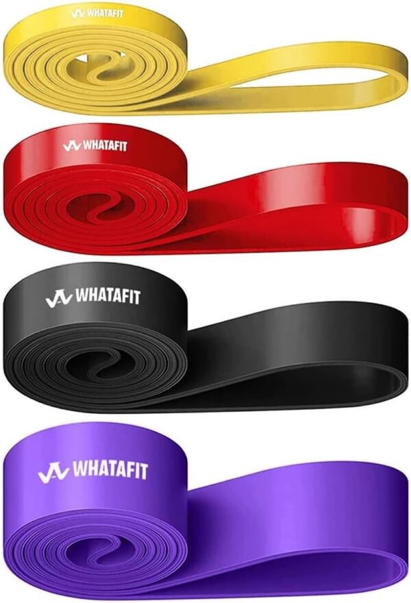 WHATAFIT Resistance Bands, Exercise Bands，Pull up Assistance Bands, Work Out Bands for Men and Women Fitness, Strength Training Home Gym Equipment