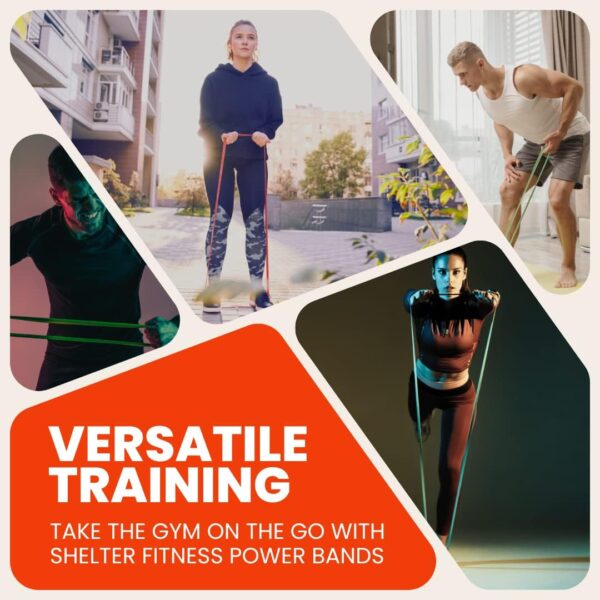 Heavy Duty Resistance Bands - Range of 15-210lbs, Ideal for Strength Training, Assisted Pull-ups, Squats, Full Range Motion Exercises, Portable & Versatile with Carry Bag - Exercise Bands for Men & Women - Image 6