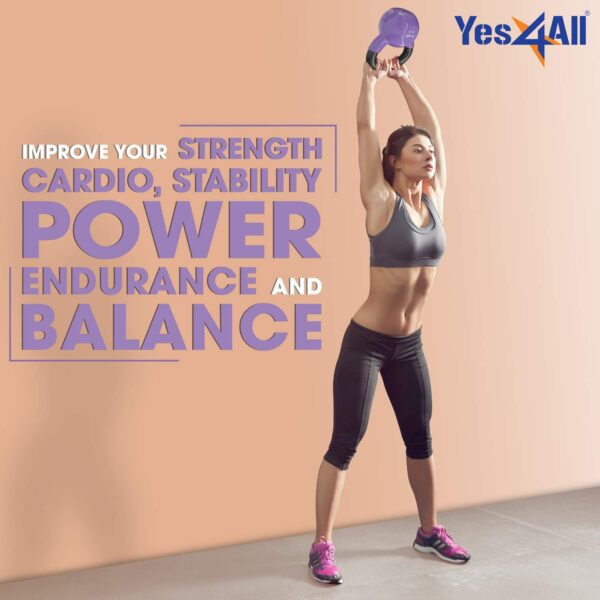 Yes4All Kettlebell Set Vinyl Coated Weights Combo for Full Body Workout Equipment Push up, Grip Strength Training, Dumbbell Weights Exercises - Image 4