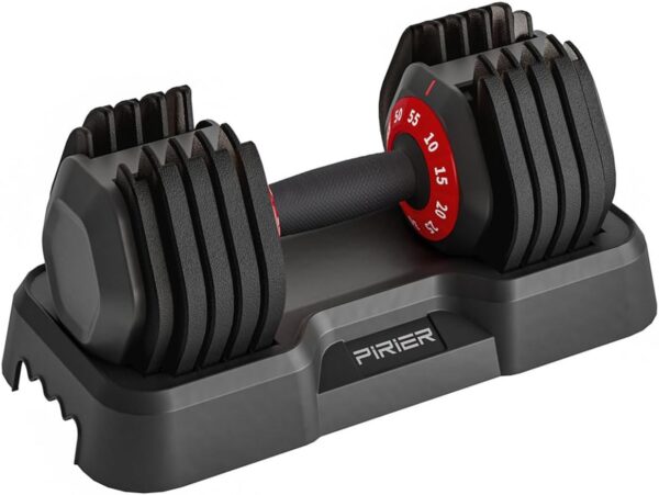 Adjustable Dumbbell 55LB Single Dumbbell 10 Weight Options, Anti-Slip Metal Handle, Ideal for Home Workout Equipment - Image 8