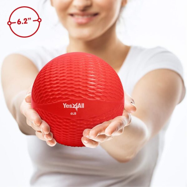 Yes4All Weighted Toning Balls for Exercise, Soft Medicine Balls for Exercise, Pilates, Yoga, Balance, Flexibility, 2-10lbs - Image 2