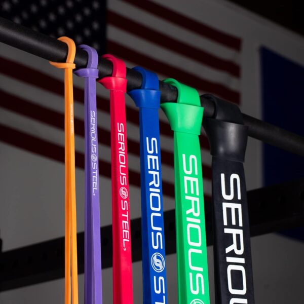 Serious Steel 41" Assisted Pull-up Band, Heavy Duty Resistance Band Sets, Stretching, Powerlifting, Resistance Training and Pull Up Assistance Bands - Image 8