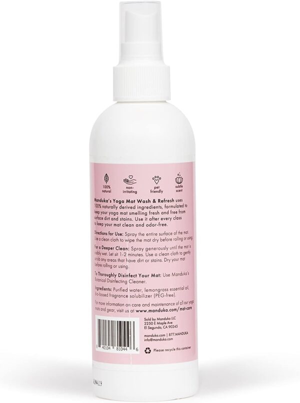 Manduka Yoga Natural Mat Wash and Refresh - 100% Natural, Essential Oils, Non Irritating, Pet Friendly, Fresh Scent, Various Sizes and Scents - Image 2