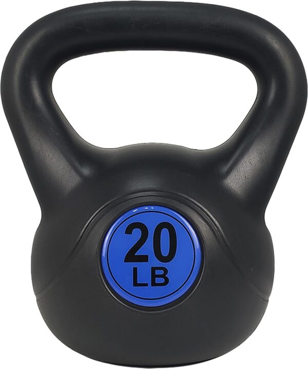 ​Wide Grip 3-Piece Kettlebell Exercise Fitness Weight Set, Include 5 lbs, 10 lbs, ​15 lbs​ and 20 lbs, Set of 3 or Set of 4 - Image 2