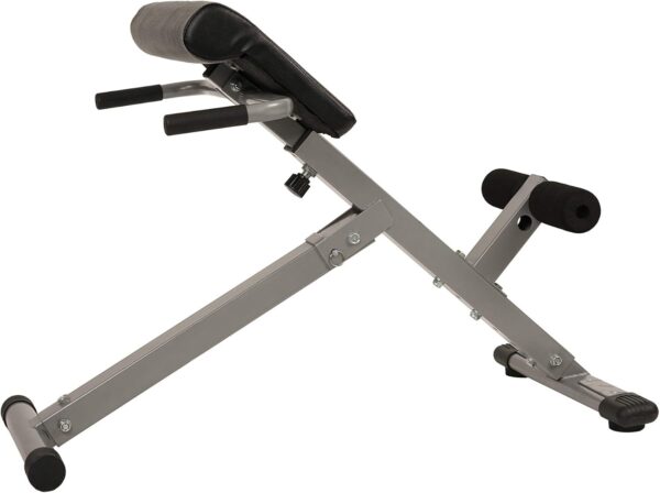 Sunny Health & Fitness Foldable Hyperextension Roman Chair w/Back Extension, Home Gym Sit Up Bench for Glute & Ab Workouts, Optional Adjustment Incline & Multi-Function Heavy-Duty Exercise Equipment - Image 9