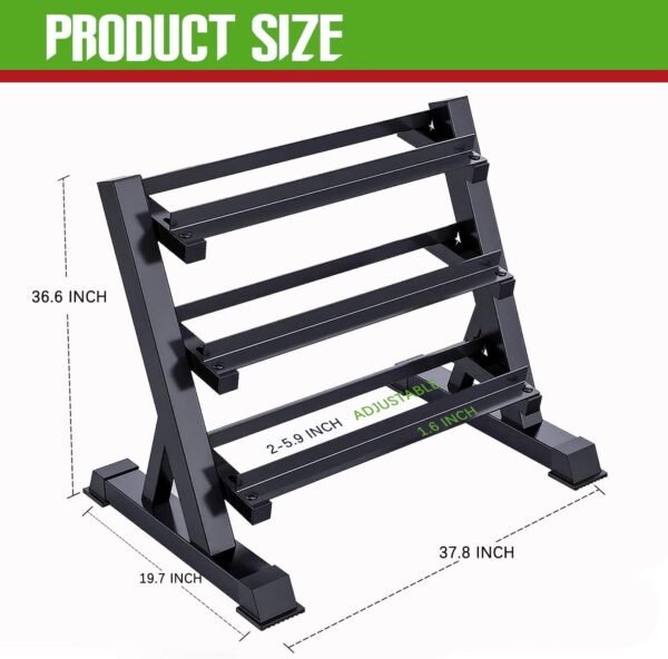 Gyms Weights Dumbbells Sets with Rack,450-550 lbs Hex Dumbbell Sets MAX 5-50 lbs Hand Free Weights Rack with Dumbbell Sets Rubber Dumbbells Set for Your Home Gym - Image 7