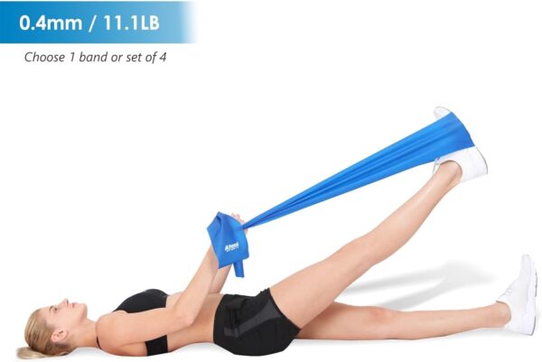Exercise Bands for Physical Therapy | Resistance Band for Fitness, Yoga, Pilates | Long Resistance Bands for Working Out | Elastic Band for Exercise | Stretch Band - Image 5