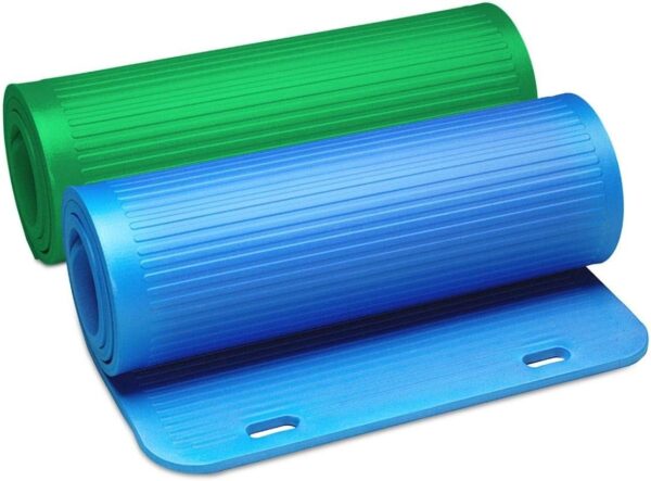TheraBand Exercise Mat Size: 0.6" H x 40" W x 75" D, Color: Blue - Image 4