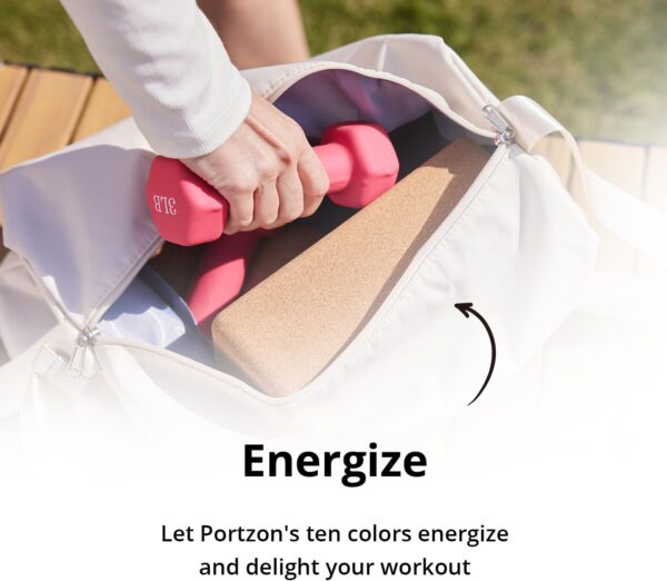 Portzon Weights Dumbbells 10 Colors Options Compatible with Set of 2 Neoprene Dumbbells Set,1-15 LB, Anti-Slip, Anti-roll, Hex Shape - Image 7