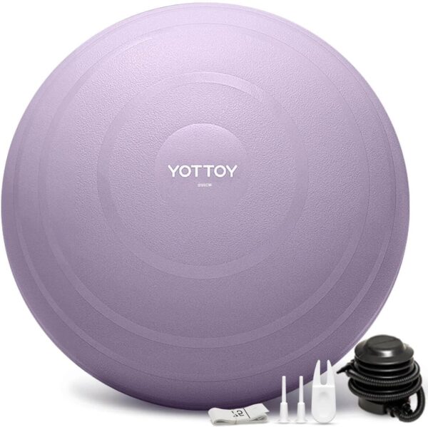 YOTTOY Anti-Burst Exercise Ball for Working Out, Yoga Ball for Pregnancy,Extra Thick Workout Ball for Physical Therapy,Stability Ball for Ball Chair Fitness with Pump