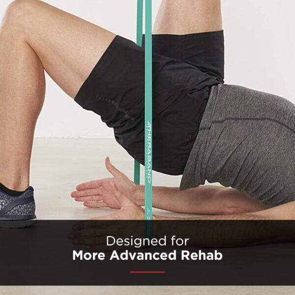 THERABAND High Resistance Bands, Set of 2 Elastic Super Bands for Improving Flexibility, Injury Rehab, & Full Body Workouts, Heavy Duty Stretch Bands for Lifting, 1 Light & 1 Medium Band - Image 2