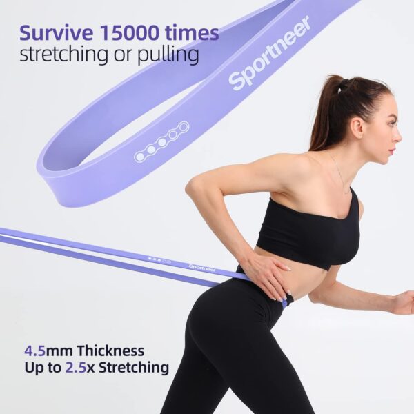 Resistance Bands for Working Out: Pull Up Bands 5-130lb 5 Levels Exercise Bands Workout Bands Set with Handles & Door Anchor Pull Up Assist Bands for Men Women Resistance Training - Image 6