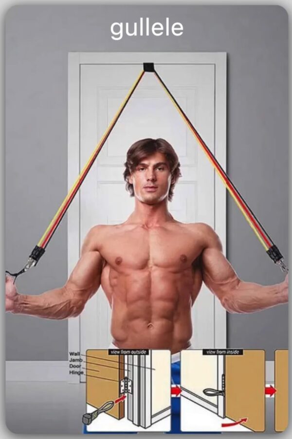 Resistance Bands, Exercise Bands, Workout Bands, Resistance Bands for Working Out with Handles for Men and Women, Exercising Bands for Fitness Weights Work Out at Home - Image 3