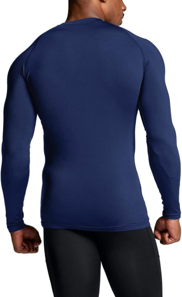 TSLA Men's Thermal Long Sleeve Compression Shirts, Athletic Base Layer Top, Winter Gear Running T-Shirt - Image 4