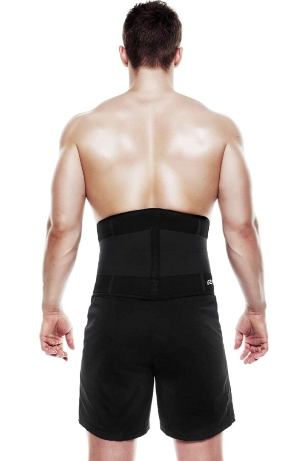 Rehband X-Stable Back Support, Neoprene back compression support 5mm, strong support for fitness and daily life, stabilizes lower back, Colour:Black, Size:Large - Image 4